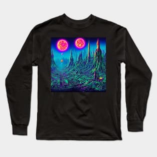 Sky Mysterious Astral City Long Sleeve T-Shirt